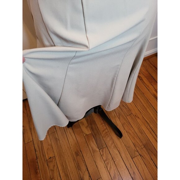 Tan Full Midi Swing Skirt 12 Retro Twee Old Money Minimalist Light Academia - Picture 3 of 5